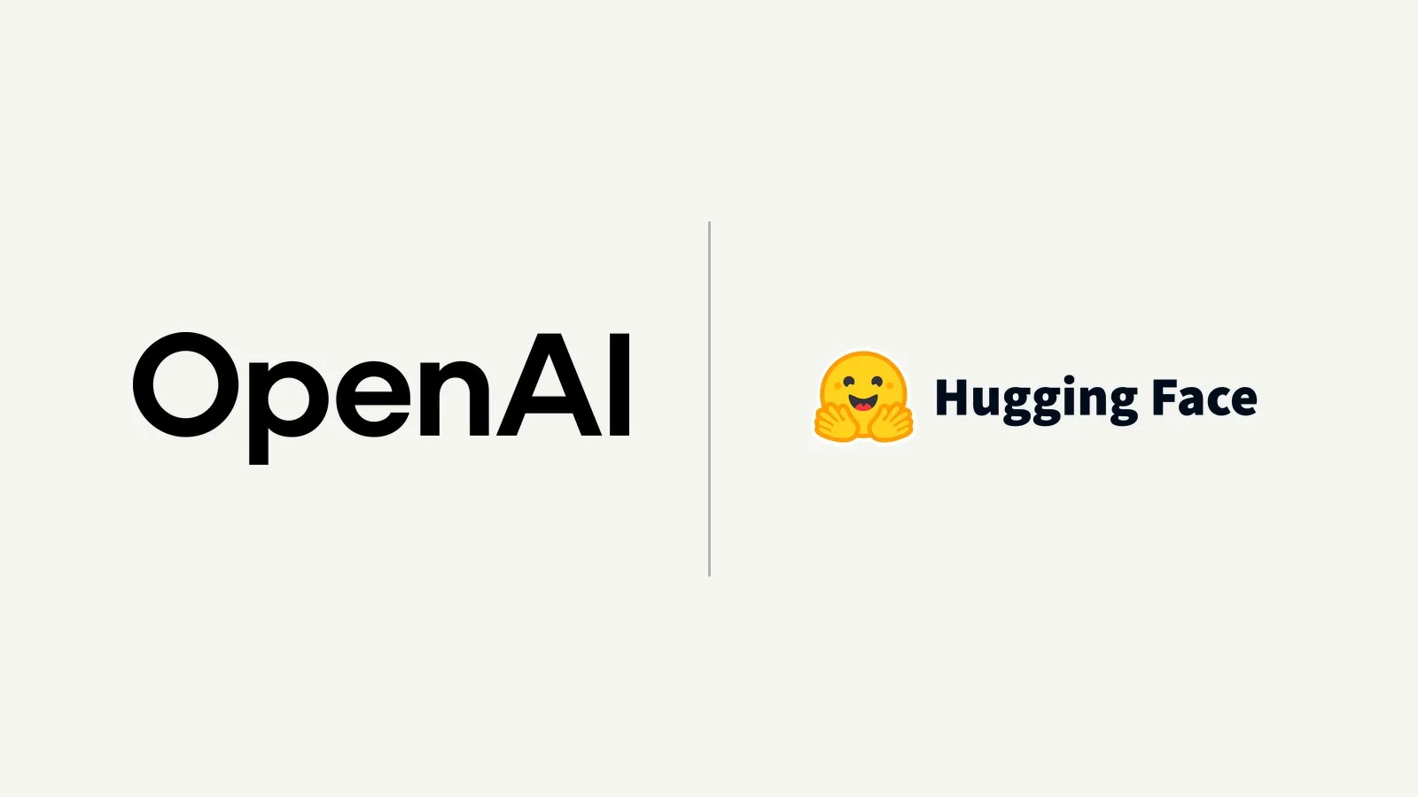 OpenAI and Hugging Face logos side by side